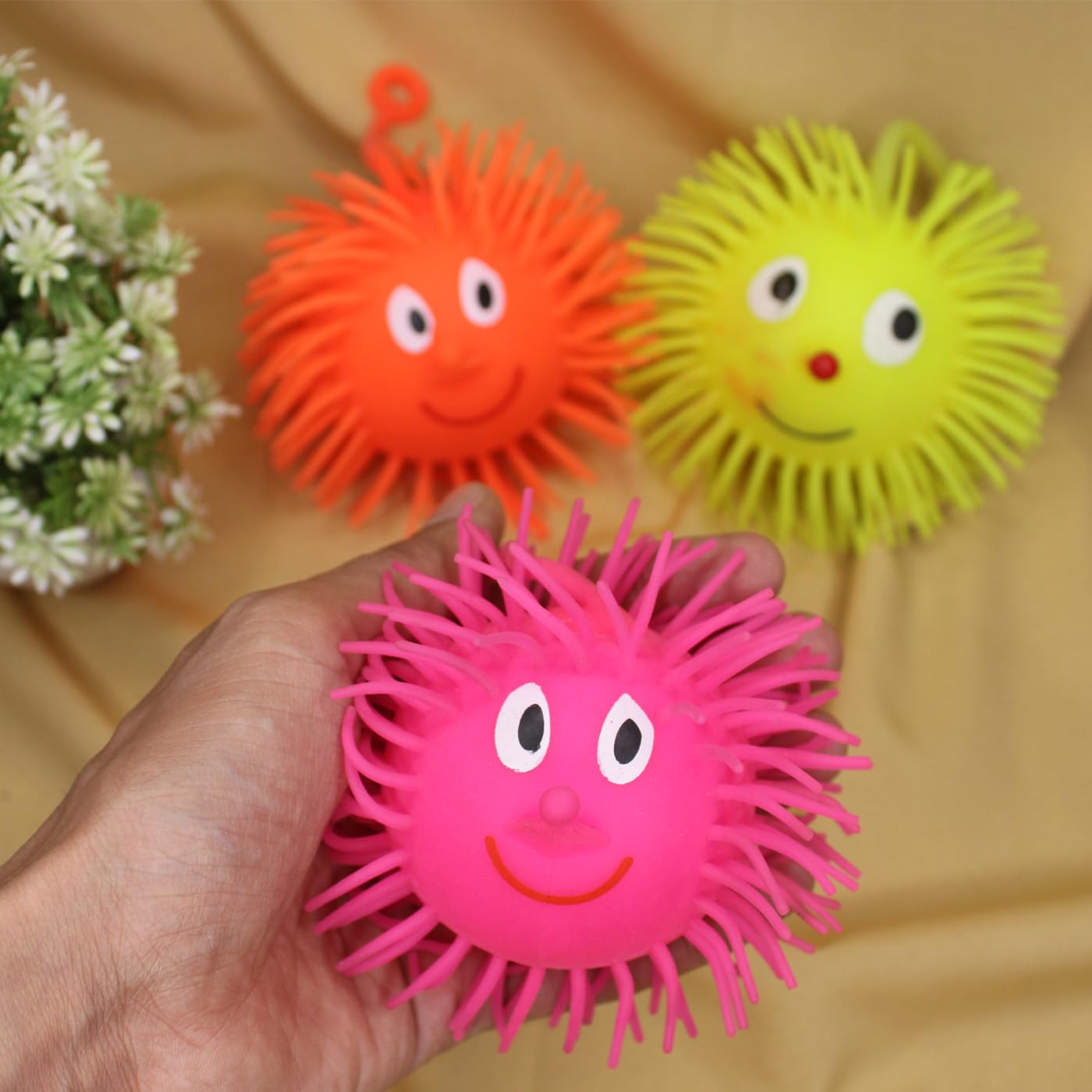 BOXO Soft Squeeze Rubber Ball Stress Relief Puffer Balls with Led Light for Kids and Adults Set of 2 (B0B8VHSWTB) Amazon Price History, Amazon Price Tracker