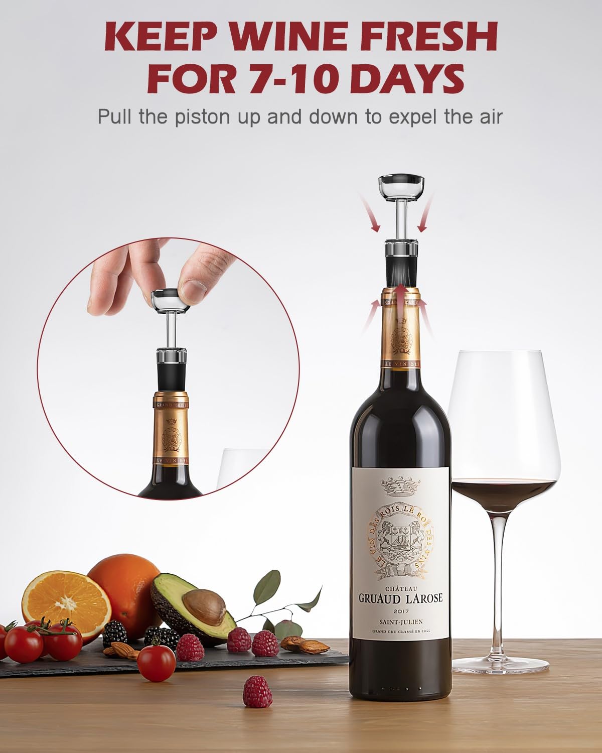 Juego de abridor de vino eléctrico, abridor eléctrico de botellas de vino 4 en 1, abridor de sacacorchos recargable con aireador, cortador de lámina, tapón al vacío, regalo ideal para amantes 4