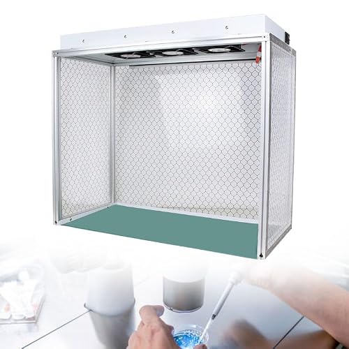 WEIMILOR - WEIMILOR Hotte à Flux laminaire Verticale 26x12x20 Pouces Espace de Travail, Hottes de Laboratoire à Faible Bruit avec Lampe, en Alliage d'aluminium