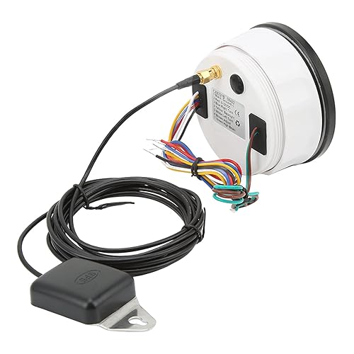 Miniatura 9 de MPH - Velocímetro cuentakilómetro, 3 en 1, 200 MPH, 3.346 in, 932 V, tacómetro con retroiluminación de 7 colores, medidor de velocidad universal