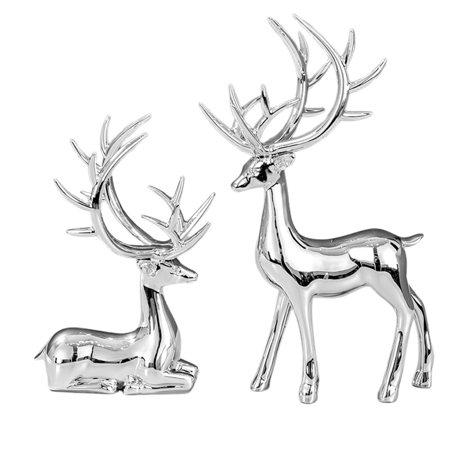 Figurine renne de Noël déco maison moderne en résine pour intérieur