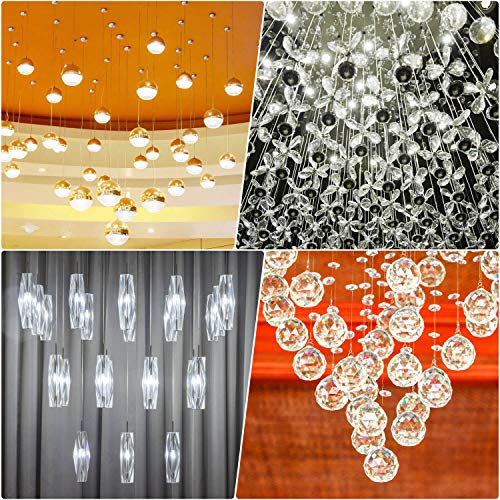 Image of Fishing Wire for Hanging, Selizo 4Pcs Clear Fish Line Fishing String Invisible Monofilament Nylon Thread for Hanging Decorations, Balloon Garland, Jewelry Making, Beading and Crafts