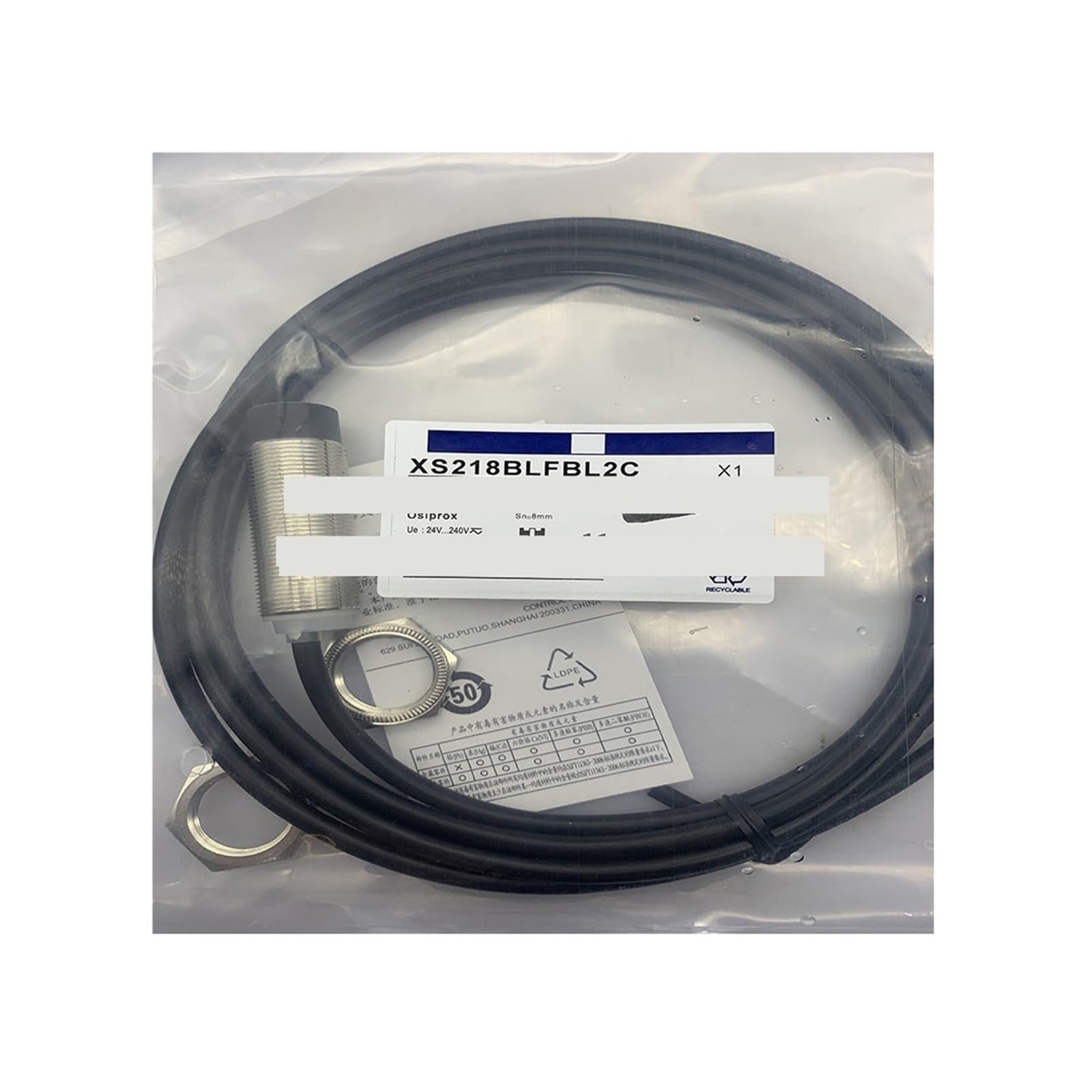 Capteur XS218SAPAM12 pour automatisme de convoyeur M18