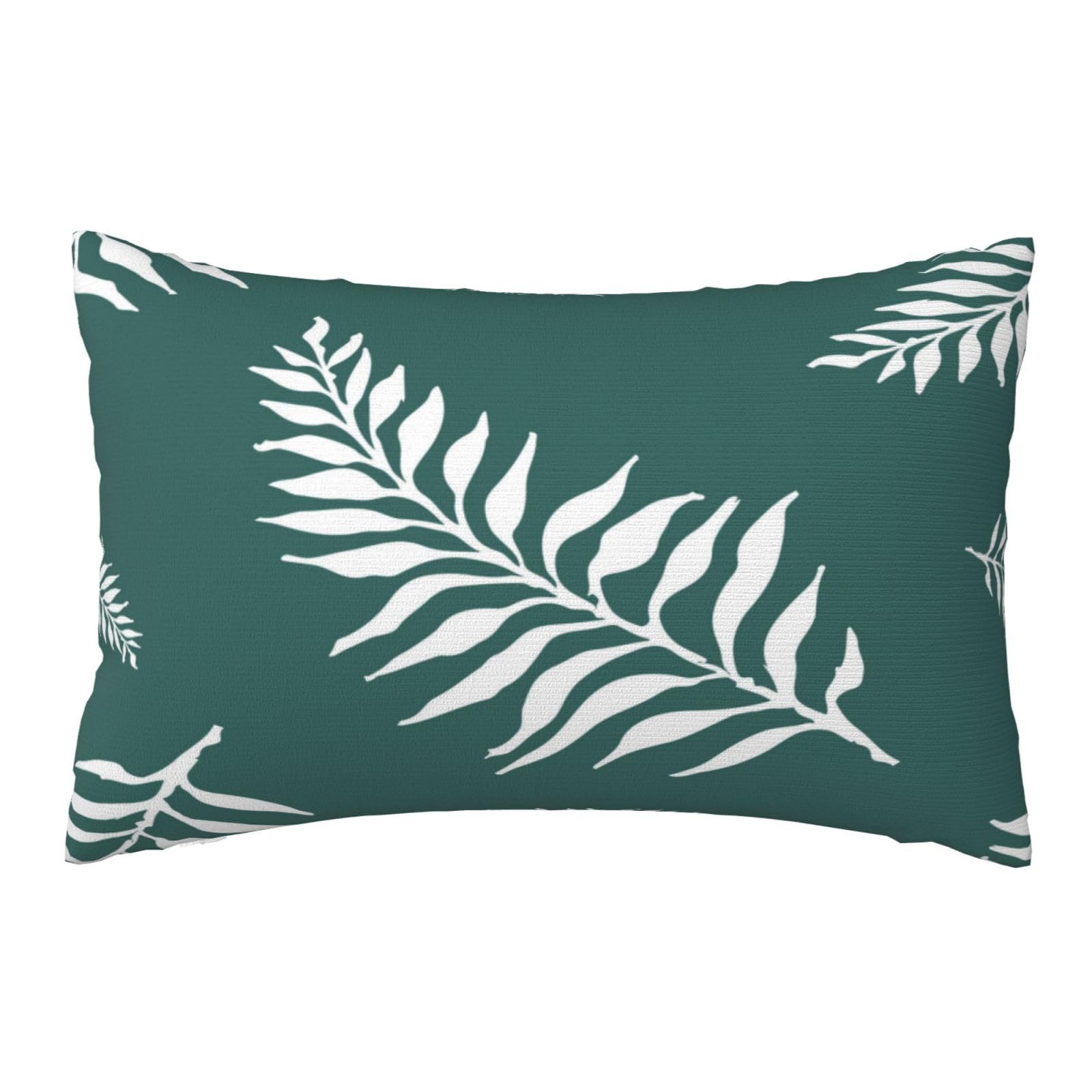 Outdoor Cushions Waterproof Green Cushion Covers 40cm X 60cm Set of 2, Plants Cushions Garden Cushions Waterproof Throw Pillow Covers, Decorative Pillows for Car Patio Hoom Decor Gifts 16x24 Inch,Z669