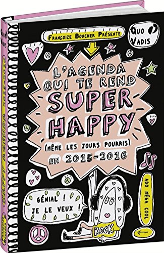 Télécharger Quo Vadis - Mega Heureux - Textagenda - Agenda Scolaire Journalier 12x17 cm - Année 2015-2016 Francais PDF