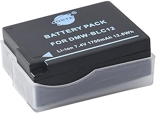 DSTE® DMW-BLC12 Rechargeable Battery for Panasonic Lumix DMC-G5 DMC-G6 DMC-G7 DMC-GH2 DMC-FZ200 DMC-FZ200GK DMC-FZ1000 V-LUX4 Leica Q Camera as DMW-BLC12E DMW-BLC12PP BP-DC12 BP-DC12U BP-DC12E