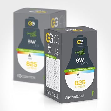 Günsan 10'lu LED Ampul 9W Gün Işığı E27 (4000K 220-240V)