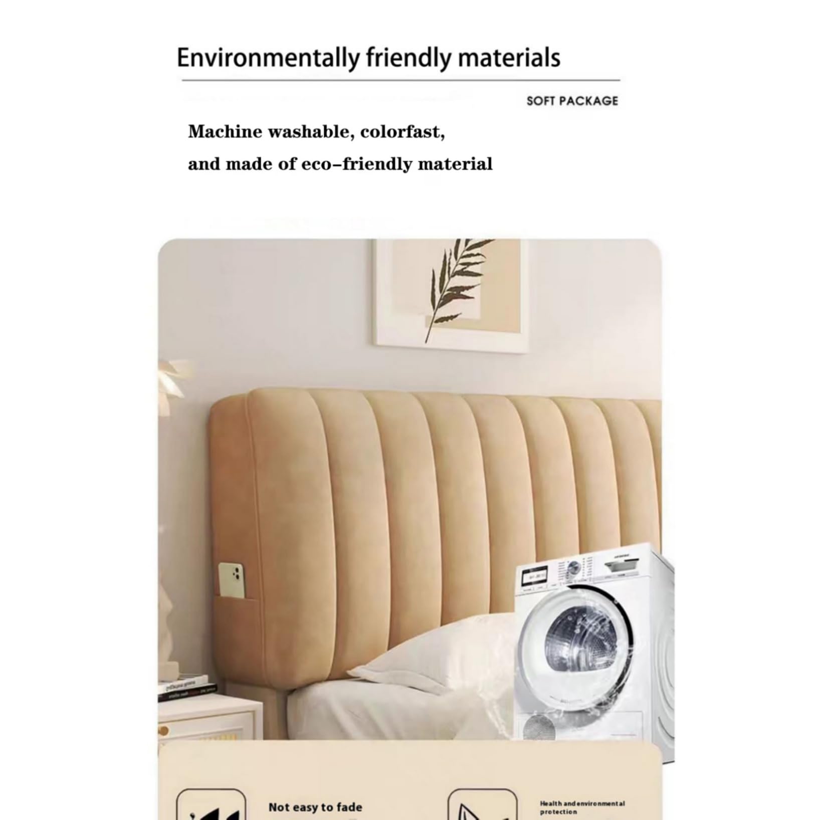 Moderno velluto elastico antipolvere copertura protettiva per letto singolo/king/matrimonialeBrown Slipcover 120 cm elegante copertura per mobili morbida e durevole facile da pulire