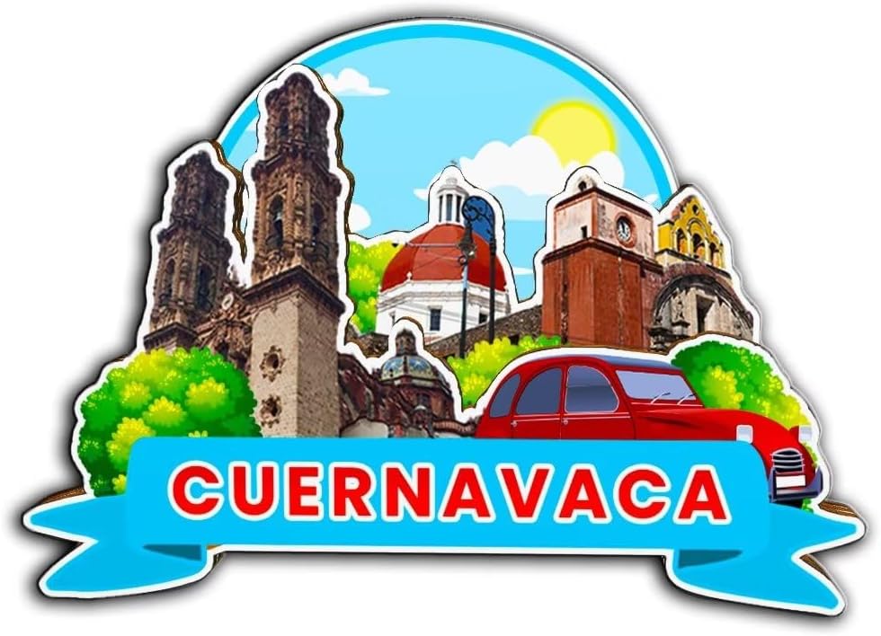 – Cuernavaca Mexico Mexico Magnet Fridge Magnet Wooden 3D Landmarks Travel Collectible Souvenirs Decoration Handmade -3562