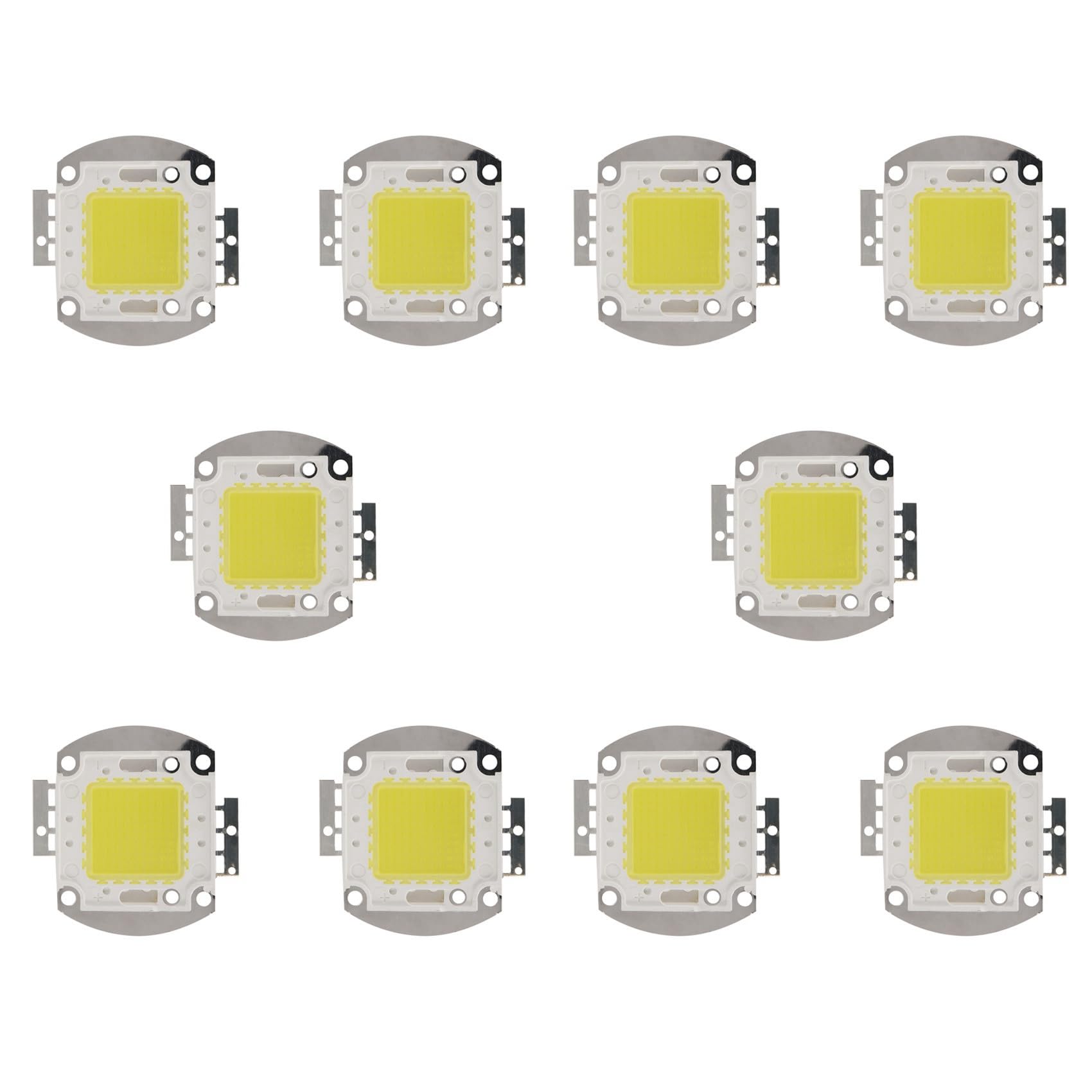 Hndhbfgrt 10X DC 32-34V 100W 7500 6500K High Power the LED Power Indicator Light Chip - White