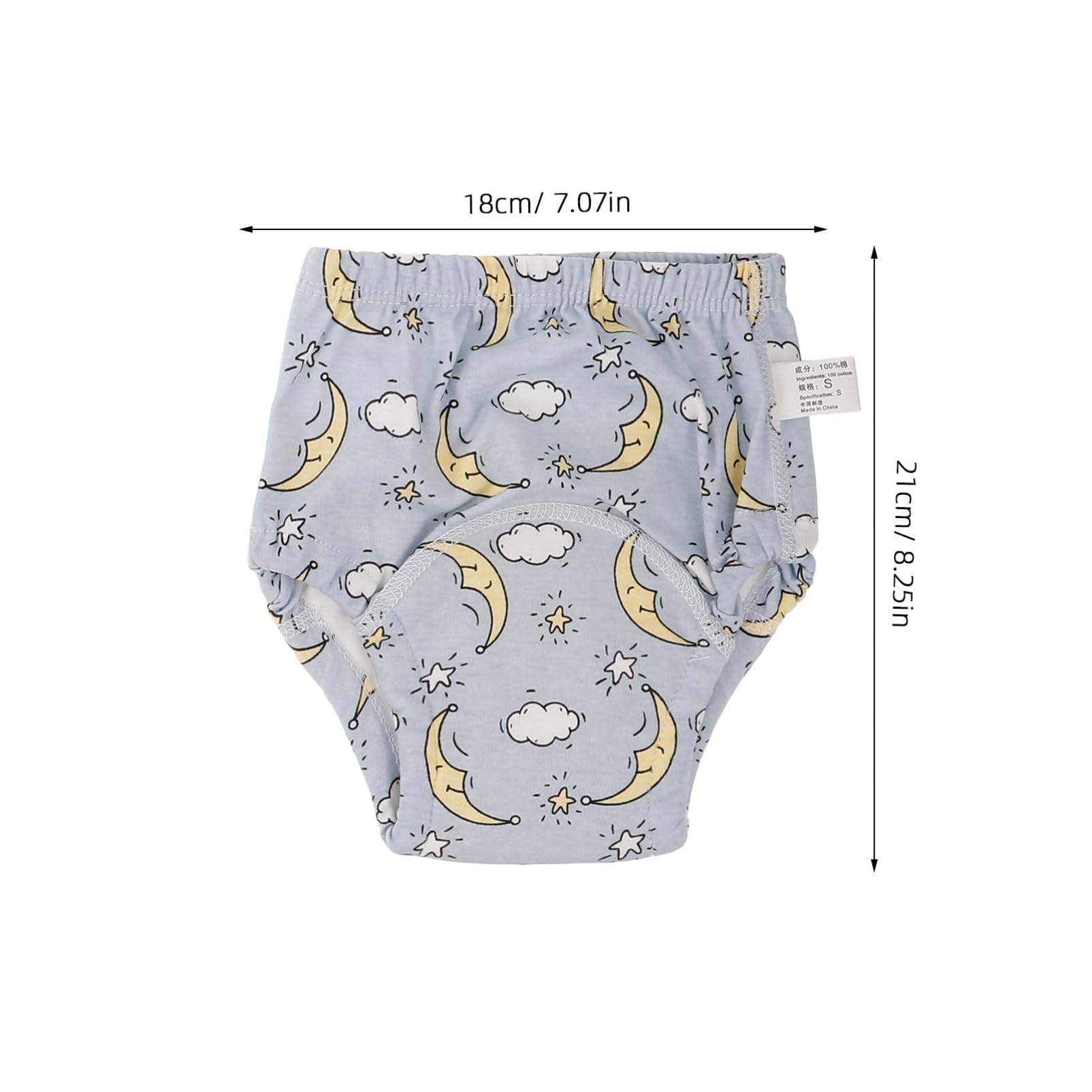 Pantalones de Entrenamiento para Ñiño, Pañales Reutilizables de Algodón, Diseño a Prueba de Fugas, Lavables, 6 Piezas para Ir al Baño