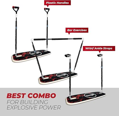 Miniatura 2 de Yes4All Balance Board Sports Trainer, Surf Trainer Board With Adjustable Stoppers, Improve Core Strength and Balance Control H. Combo Gimnasio