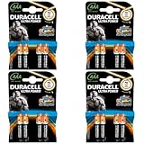  16 DURACELL Batterien Alkaline, Micro, AAA, LR03, 1.5V Ultra Power, Powercheck