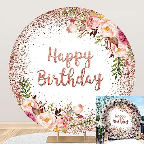 230cm Joyeux Anniversaire Toile De Fond Ronde Pour 18e Anniversaire