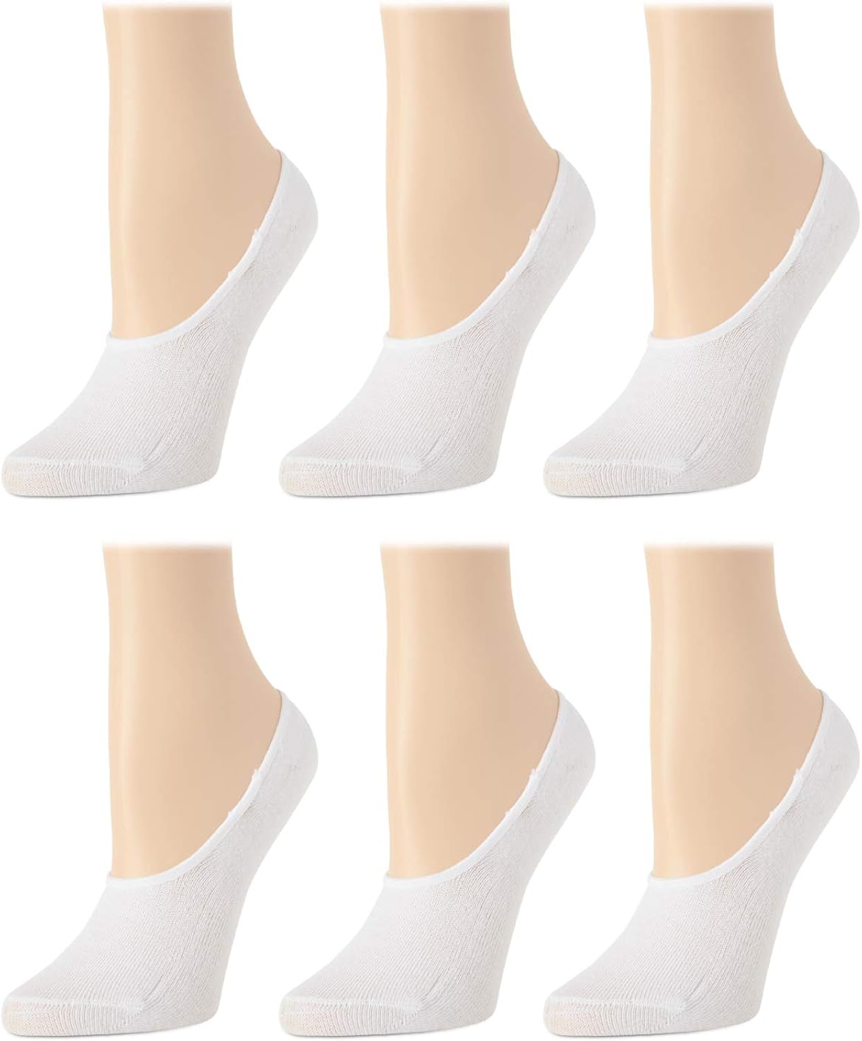 Body Glove Women’s Socks – Liner Socks with No-Slip Heel 6 Pack