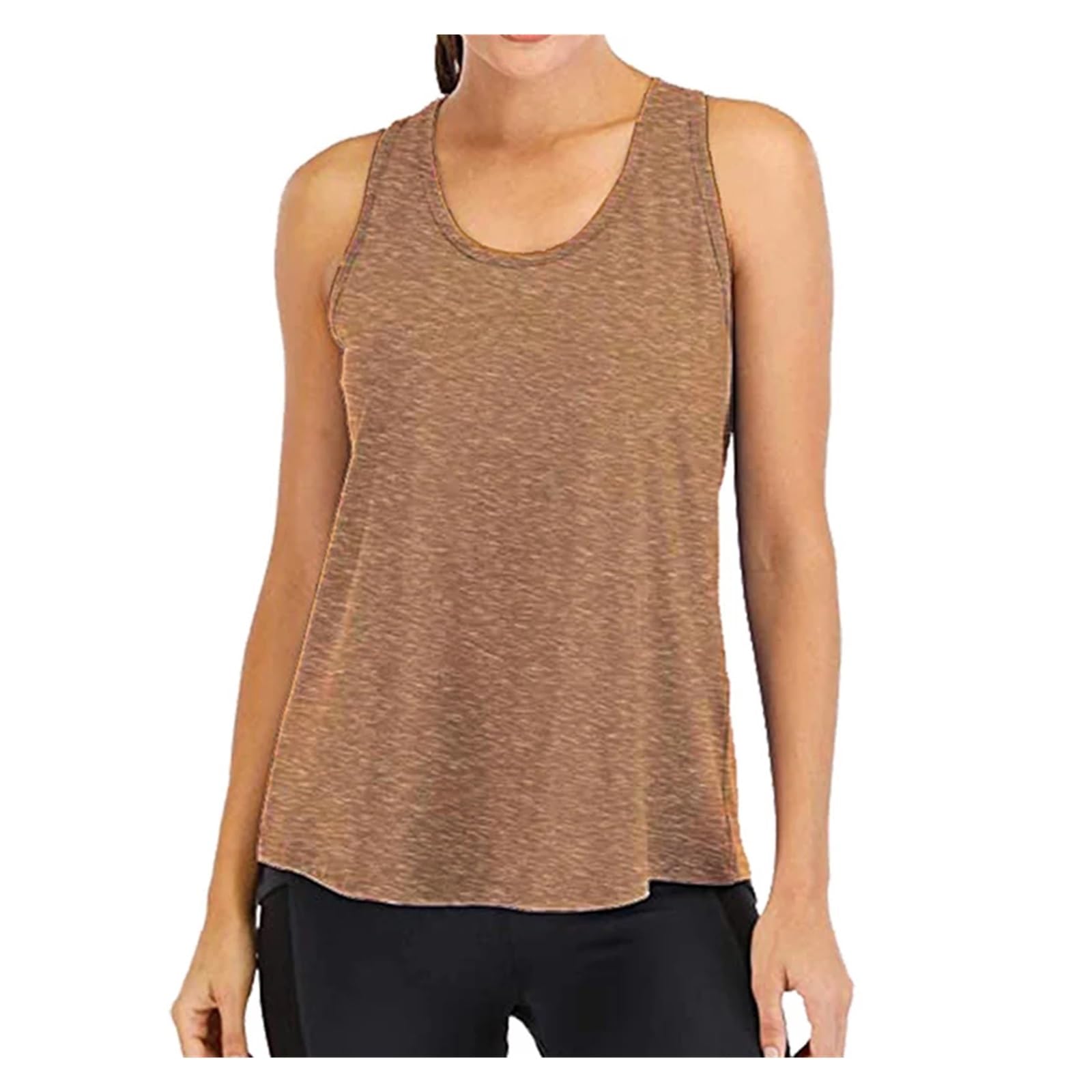 Canotte da allenamento da donna Camicie da donna fitness Camicetta da corsa allentata senza maniche da allenamento T-shirt sportive Abbigliamento sportivo da allenamento Canotta da yoga casual(B,XL)