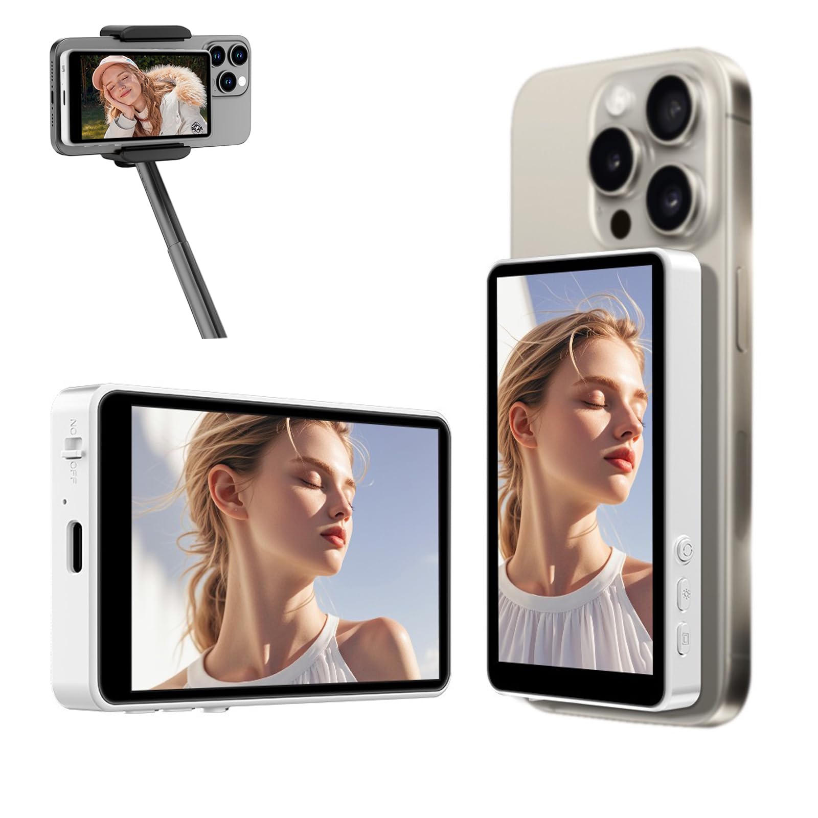 Amazon.co.jp: Selorr 自撮り モニター 4インチ超薄型Vlogモニター 4K