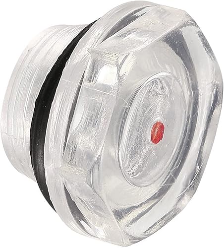 Miniatura 6 de M METERXITY Vidrio de visión de nivel de aceite de plástico con junta tórica, accesorios para compresor de aire verifican el nivel de aceite de la