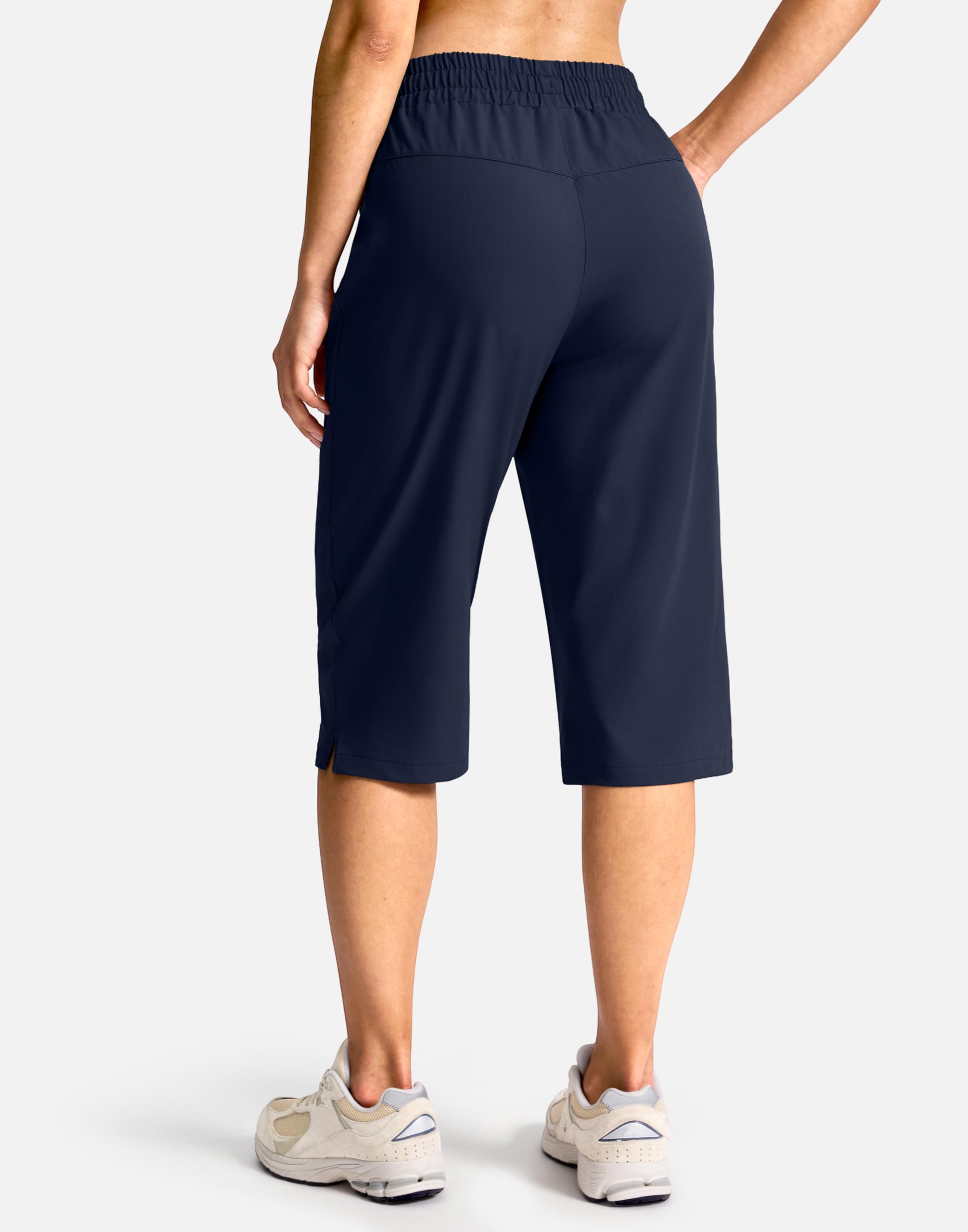 G Gradual Women's 15" Long Hiking Shorts with Zipper Pocket Below The Knee Capris Lightweight Bermuda Shorts for Women — view 3