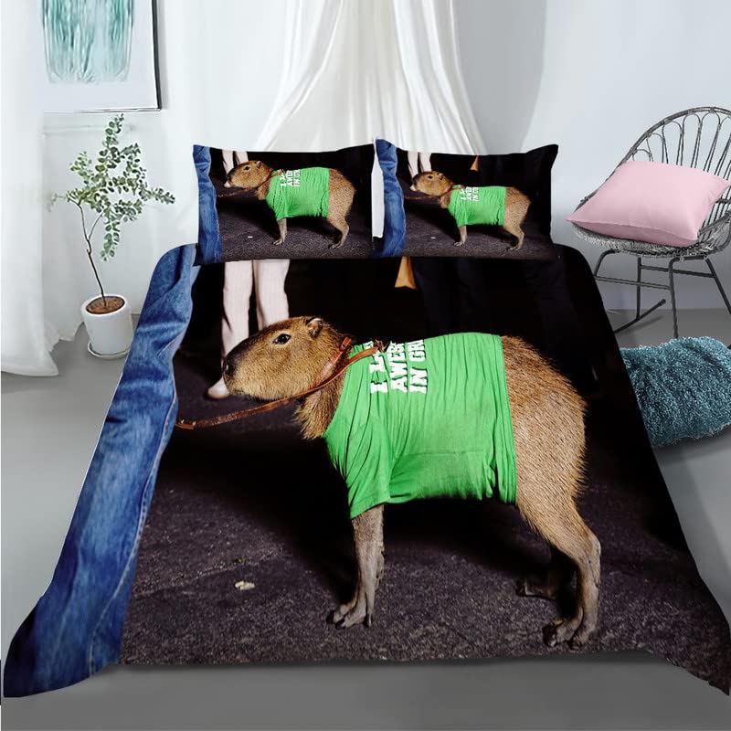 Housse de couette 240x260 capibara pour transformer l'ambiance de votre chambre adulte