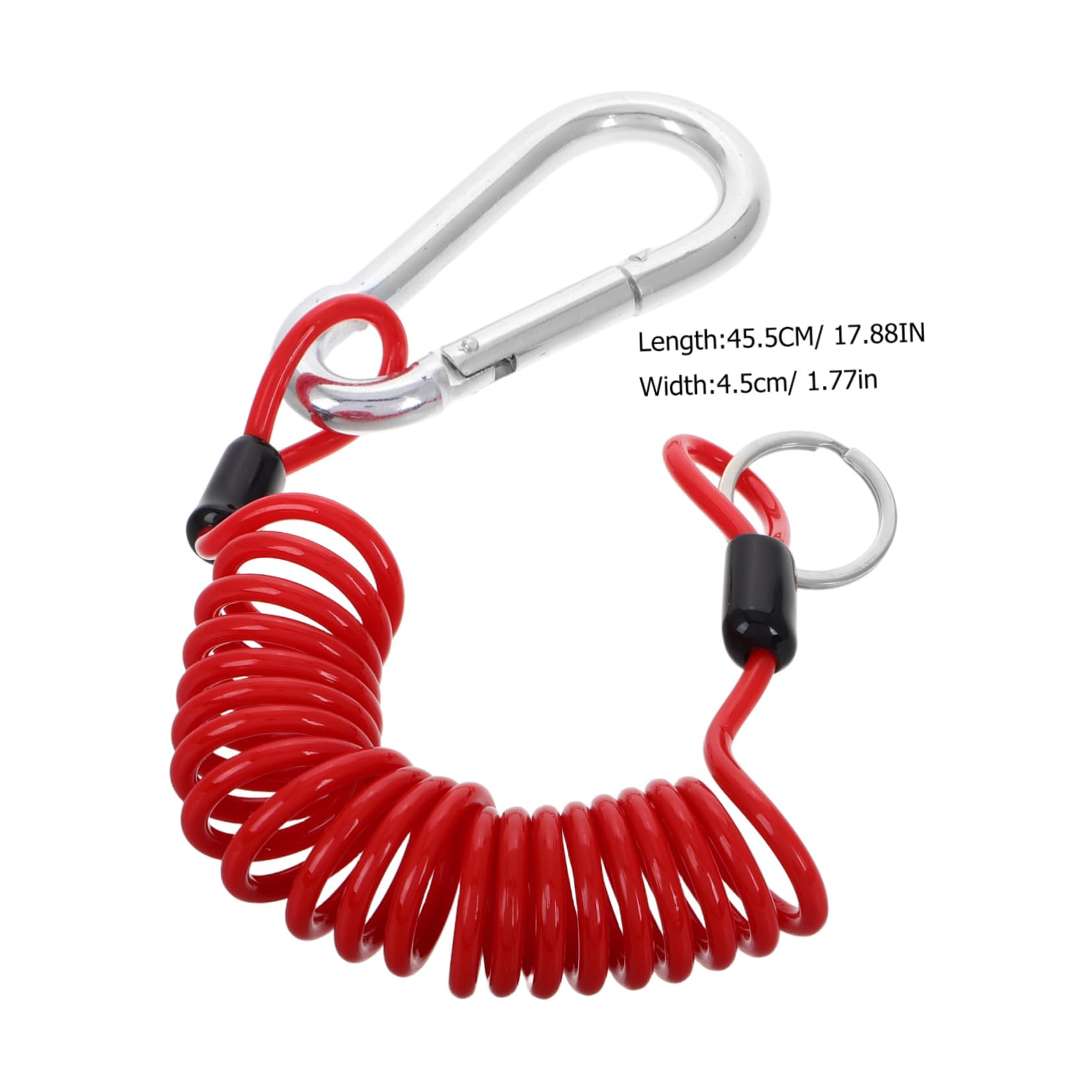 Cabilock Carbon Steel Trailer Cable for Rv Towing Emergency Breakaway Cable Kit with Spring Coiled Wire