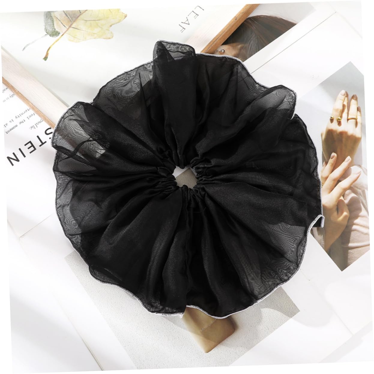 FRCOLOR 16 piezas de anillo para el pelo bufanda elástica peluquería accesorios para el pelo bandas elásticas grandes gomas elásticas para el pelo elástico toalla de pelo titular diadema