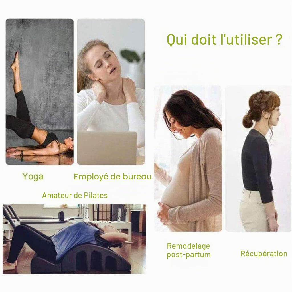 Table de Massage à Arc Pilates, Arc de Pilates Multifonctionnel, Dispositif de Correction de la Colonne vertébrale, lit de Massage pour Correction de la Colonne cervicale