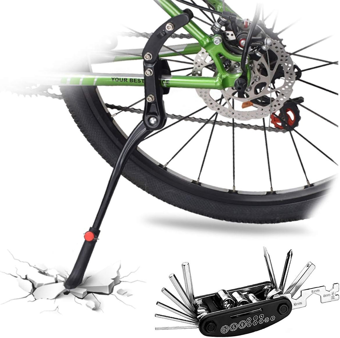ROCKBROS Fahrradst nder Seitenst nder Verstellbar F r 24 Bis 29 Zoll rockbros-fahrradst-nder-seitenst-nder-verstellbar-f-r-24-bis-29-zoll