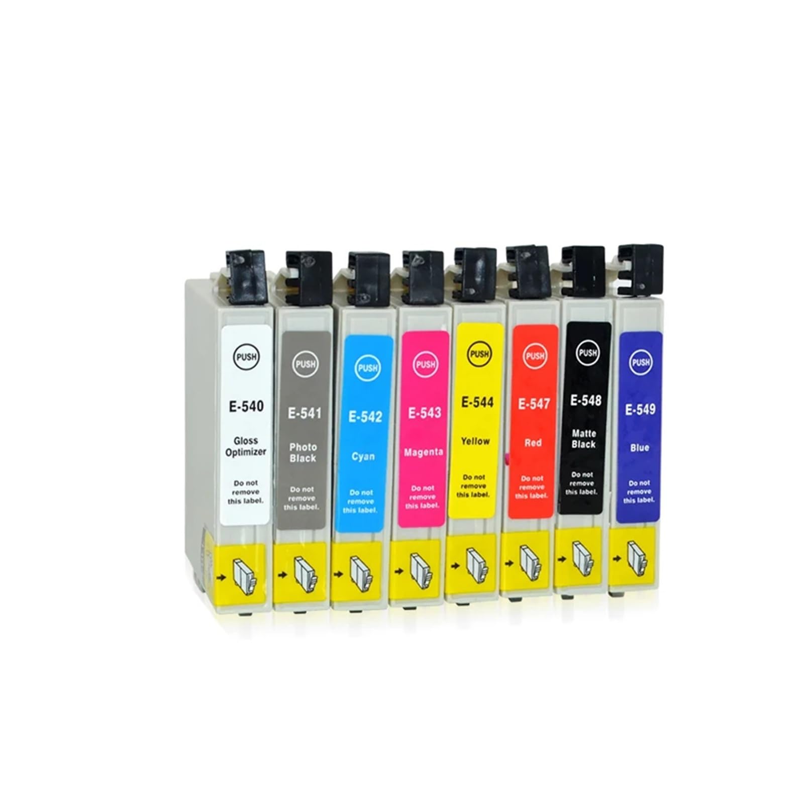 8 Cartuchos de Tinta T0540 T0541 compatibles con Epson R800.