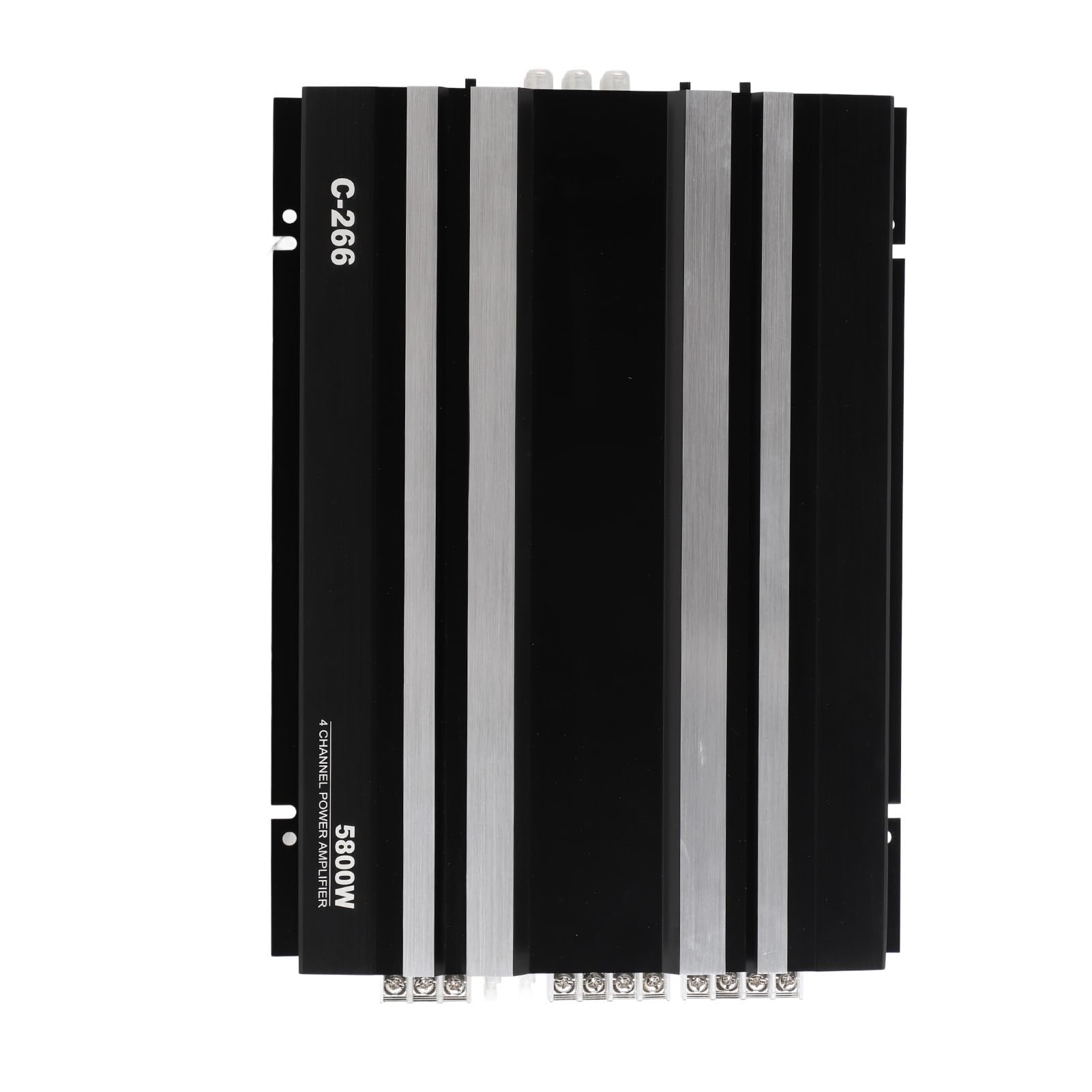 Aramox Amplificador de Coche Amplificador de Coche de Metal 5800W 4 Canales 2 4 Ohmios Alta Eficiencia con Múltiples para Altavoces del de