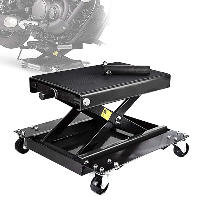 Buy 1100LBS Motorcycle Scissor Lift Jack,Adjustable Heavy Duty