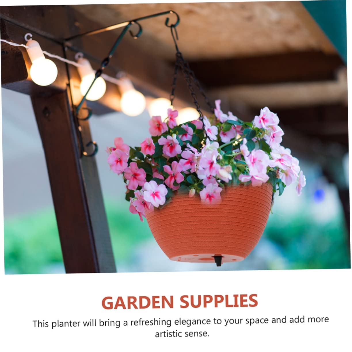 Selbstbewässernder mit Praktischem Design und Feiner Verarbeitung aus Kunststoff Pflanztopf Hängender für Blumen und Grüne Pflanzen für Garten und Balkon