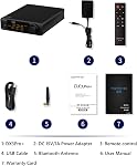 TOPPING DX3Pro+ LDAC Headphone Amplifier, ES9038Q2M Bluetooth 5.0 DAC, NFCA Audio Decoder, USB/Optic/Coaxial Input, Remote Controlled, Headphone Amplifier, Line Out, Pre Amp Function