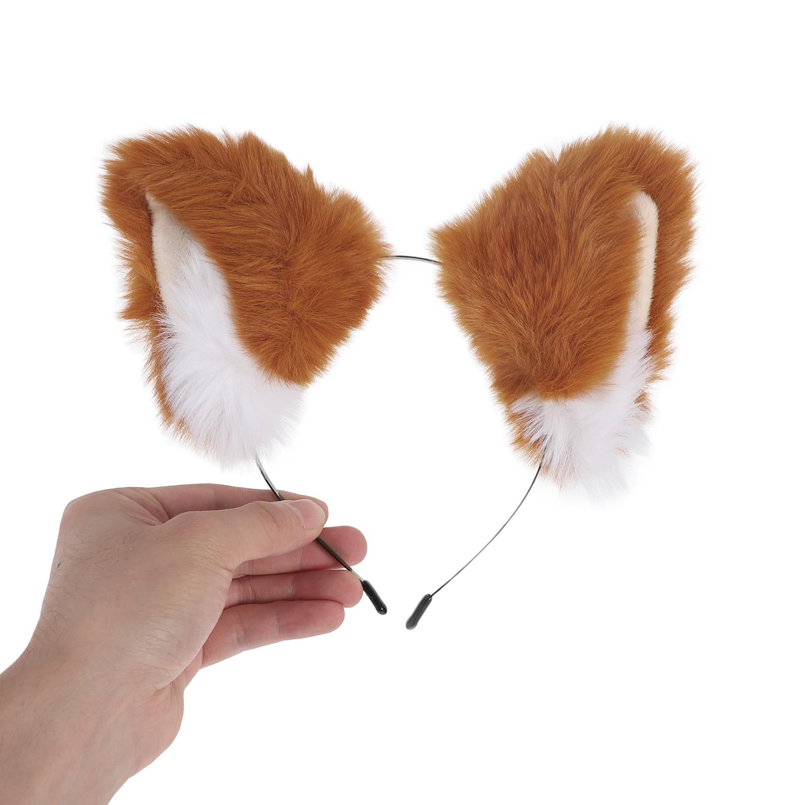 Serrage Tête Oreilles de Renard en Peluche, Bandeau Cosplay Féminin Orange