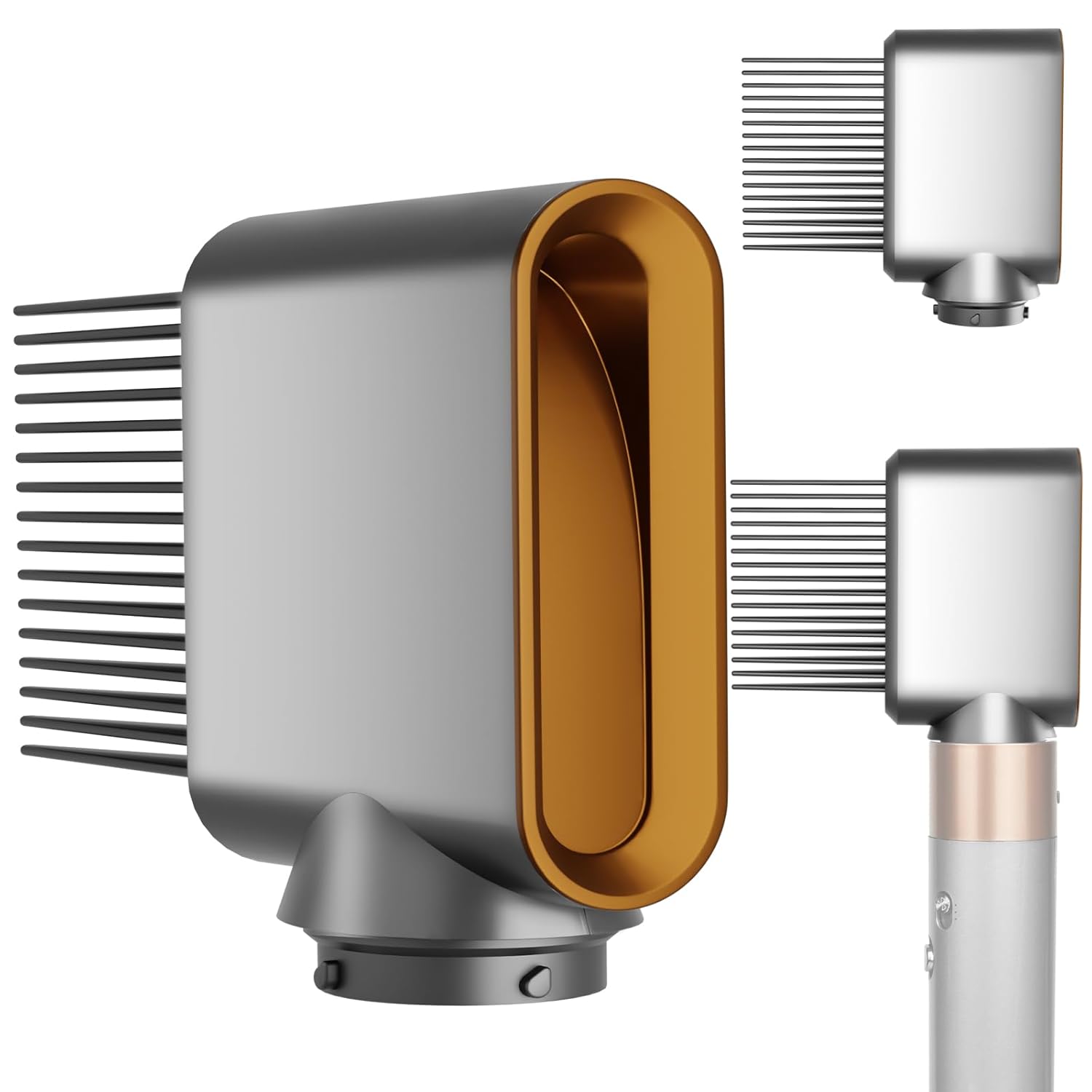 Wide Tooth Comb Nozzle Attachment for Dyson Airwrap Nickel/Copper, Pre-Styling Dryer for Create Length, Add Volume, and Enhance Texture, Part No.971894-04 Wide Tooth Comb Nozzle Attachment for Dyson Airwrap Nickel/Copper, Pre-Styling Dryer for Create Length, Add Volume, and Enhance Texture, Part No.971894-04