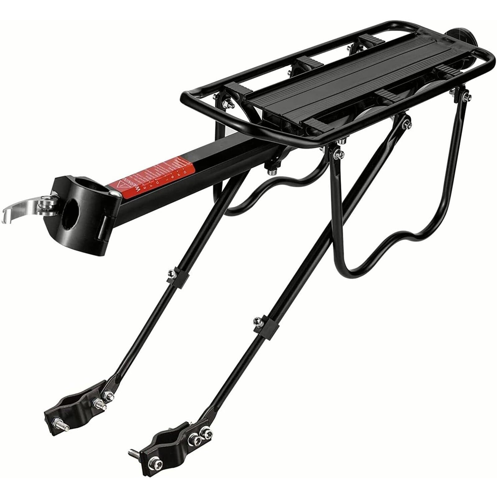 Gepäckträger Mountainbike, Universal Fahrrad Gepäckträger Hinten Aluminiumlegierung, Schnellspanner Einstellbare Fahrradgepäckträger mit Schutzbleche Reflektor Für 24-29 Zoll MTB