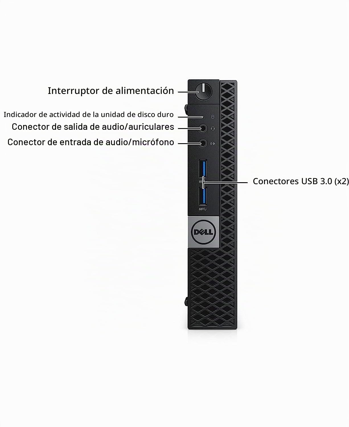 Dell Optiplex 7040 Mini PC de escritorio, Intel Core i5-6500T, 8 GB de RAM, SSD de 256 GB, USB Wi-Fi + BT, teclado QWERTY de EE. UU., Windows 11 Pro (reacondicionado)