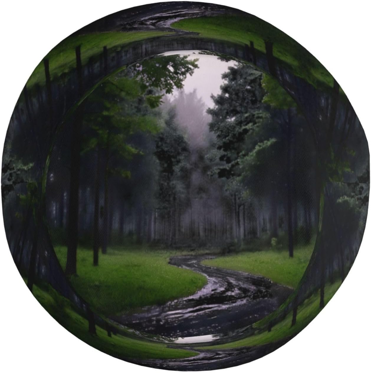 Fresh Forest After rain Prints Summer Outdoor Travel Bucket hat, a Beach Sun hat Suitable for Both Men and Women Black