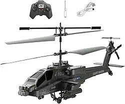 Colaxi Helicóptero de controle remoto rc helicóptero rc avião com luzes giroscópio estabilizador para adulto iniciante crianças aniversário, verde