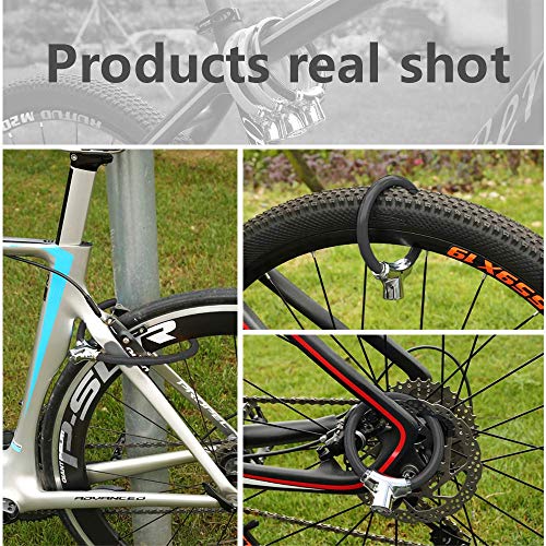 Allnice Mini Bike Lock Cable Portable Anti-Theft Bike Bicycle Lock Security Cycling Cable Lock Zinc Alloy Senior Waterproof Travel Luggage Locks Helmet Lock #TOP5