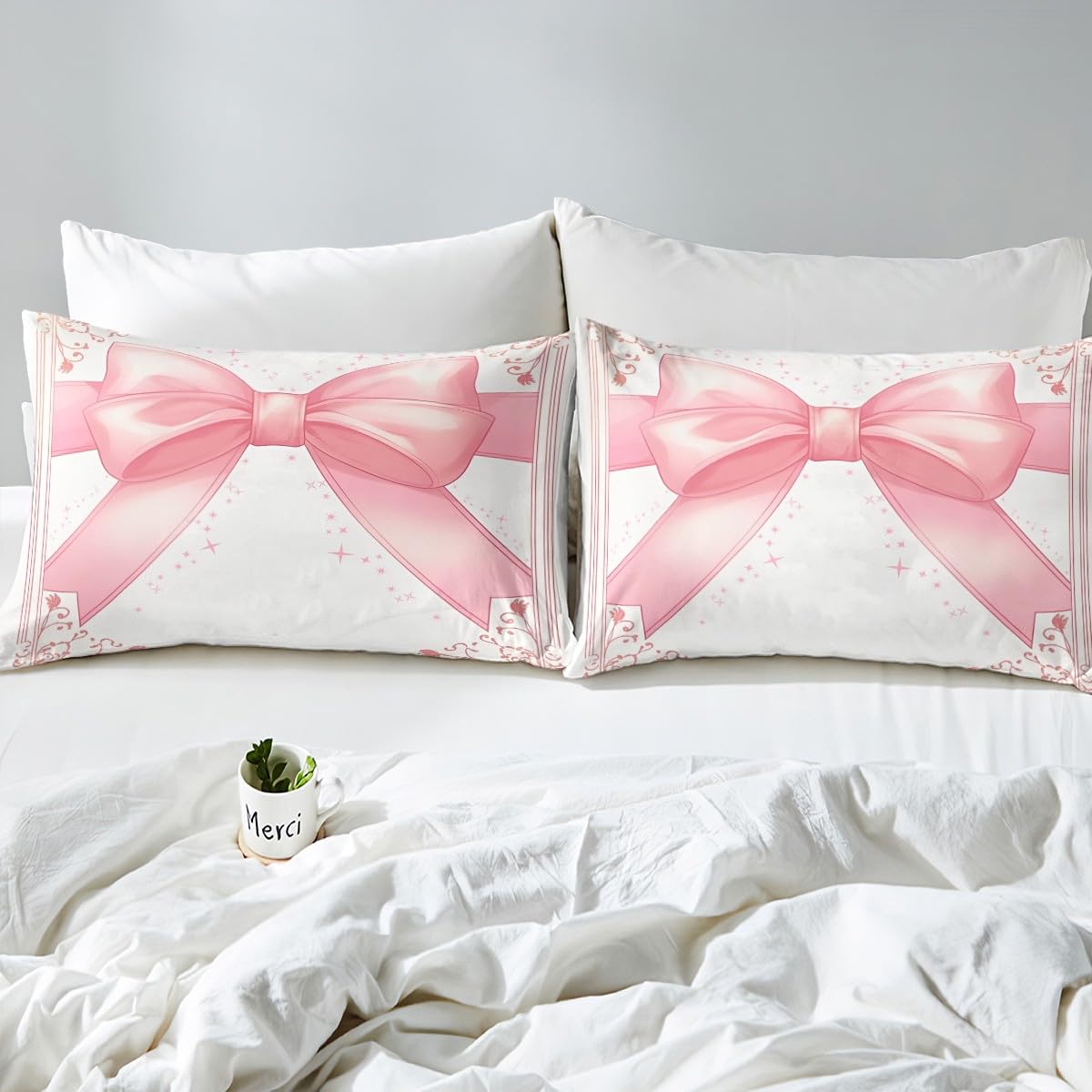 Manfei Bowknot Fitted Sheet Single Size - Image 4