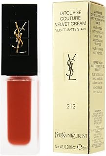 Tatouage Couture Velvet Cream Liquid - 212 Rouge Rebel by Yves Saint Laurent for Women - 0.2 oz Lipstick