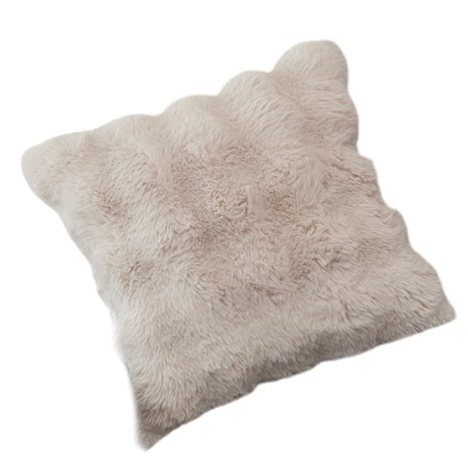 Elnwnnkc Bubble Plushes Pillow Slip, NonShedding Faux Rabbits Furs Sofa Cushions Covers Elegant Sofa Accent Faux Rabbits Furs Pillow Covers