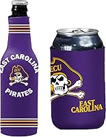 Vista 24 de College Team Color Logo Can & Bottle Holder Insulator Beverage Cooler Set