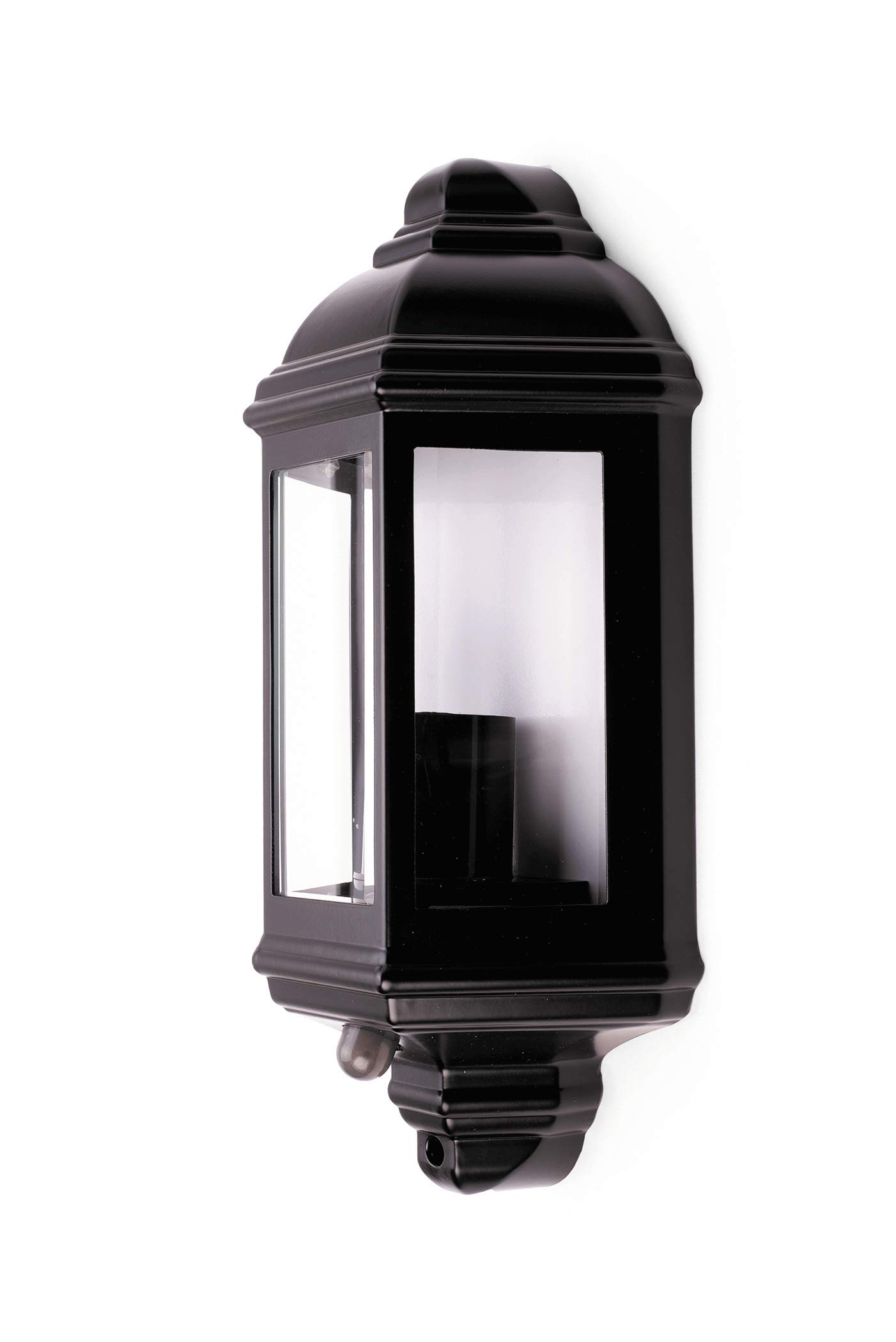 Hispec Outdoor Half Lantern Wall Light With Pir Sensor from B&Q