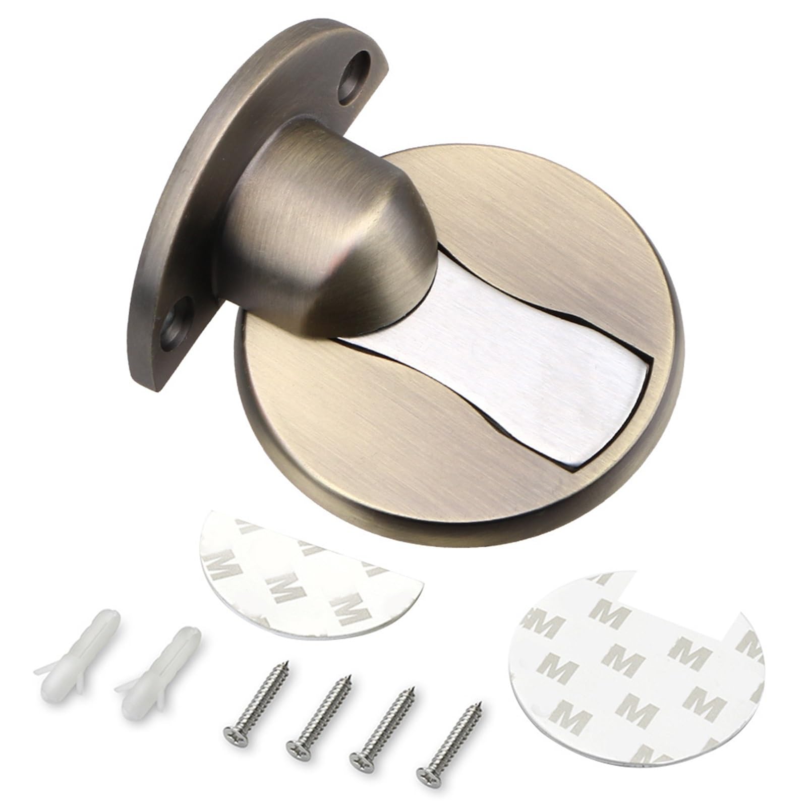 Iopklytf Bronze Door Stopper Magnetic 304 Stainless Steel Door Stopper
