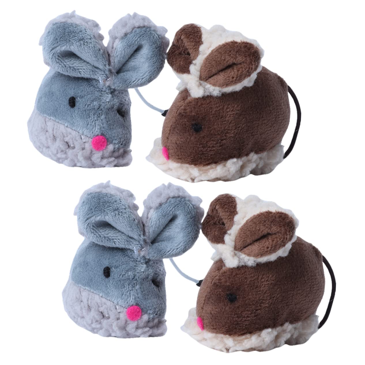 VANZACK 16pièces Jouets pour Chats Forme De Souris Jouets Molar Interactifs pour Instinct De Chasse Et Encourager Activité des Chats Intérieur