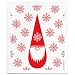 Swedish Dishcloth, RED Tomte Elf