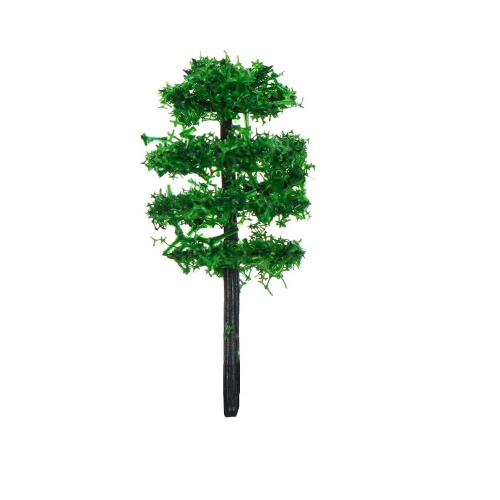 DUNSBY Model Trees 20Pcs 4CM Artificial Scenery Trees Miniature Flower Railroad Plastic Model Building Landscape Accessories(Color-02)