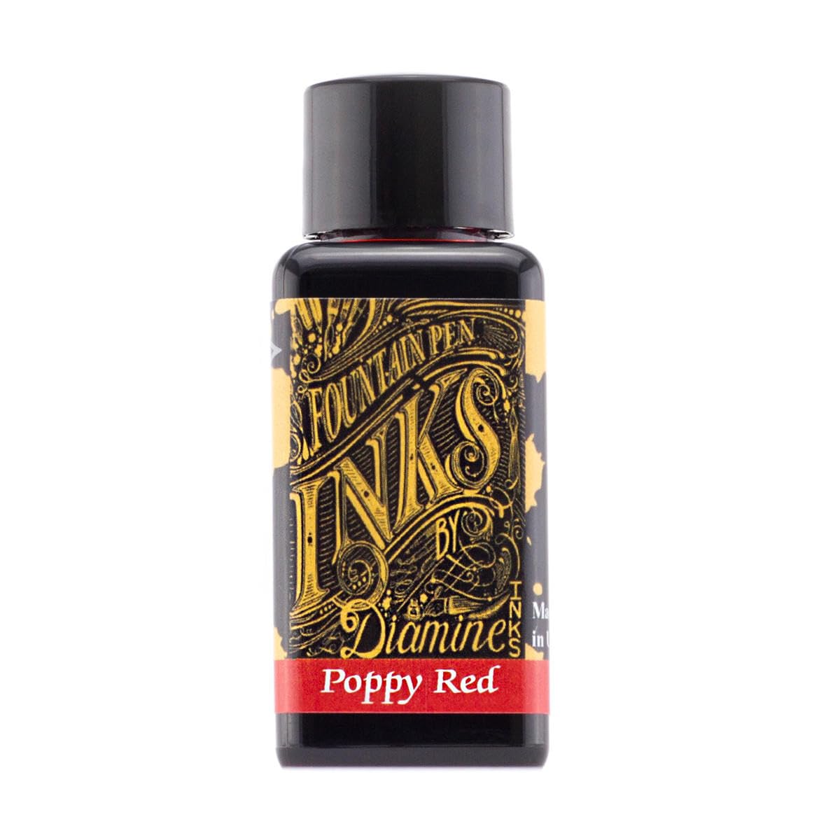 Diamine 30ml Poppy Red Fountain Pen Ink Bottle